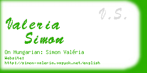 valeria simon business card