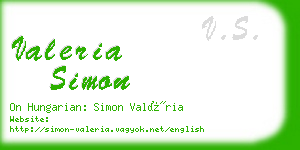 valeria simon business card